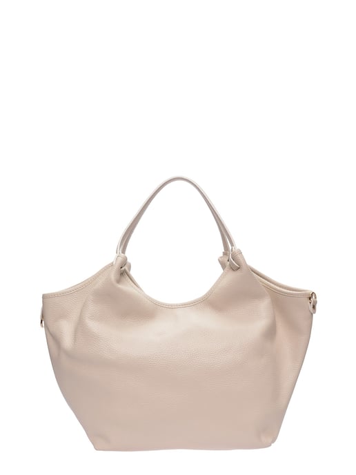 Isabella Rhea Beige Rundleer Tas - Image 1