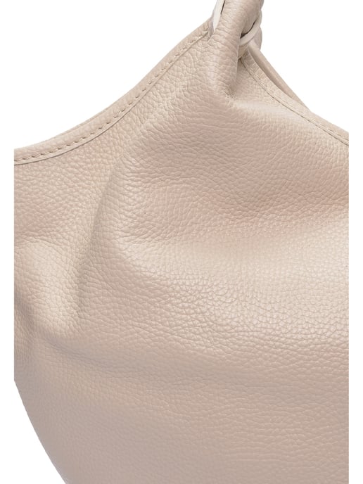 Isabella Rhea Beige Rundleer Tas - Image 3