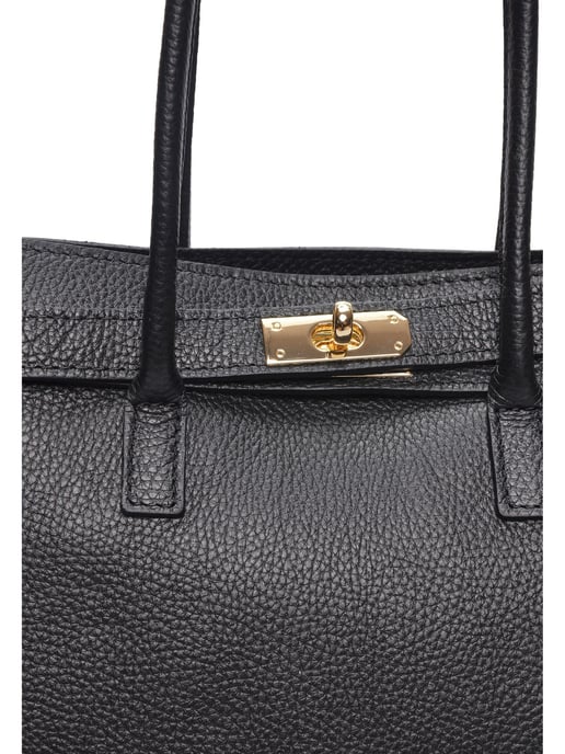 Isabella Rhea  Black Leather Bag - Image 3