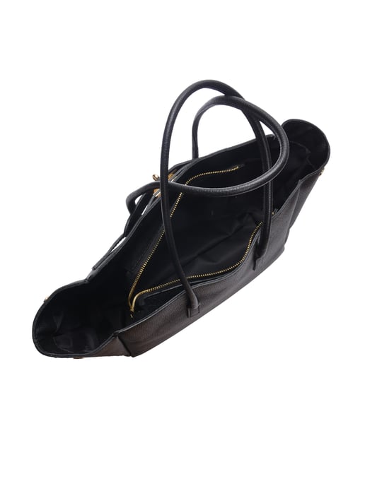 Isabella Rhea  Black Leather Bag - Image 4