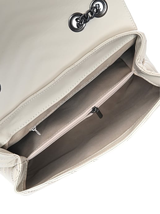 Luisa Vannini Beige Rundleer Tas - Image 4