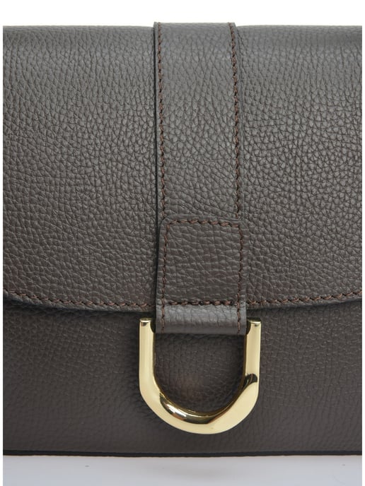 Anna Luchini Bordeauxrood Rundleer Tas - Image 3