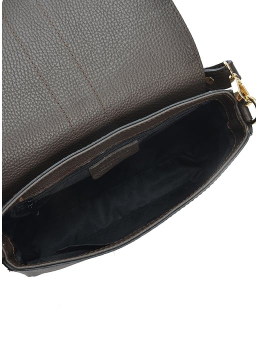 Anna Luchini Bordeauxrood Rundleer Tas - Image 4
