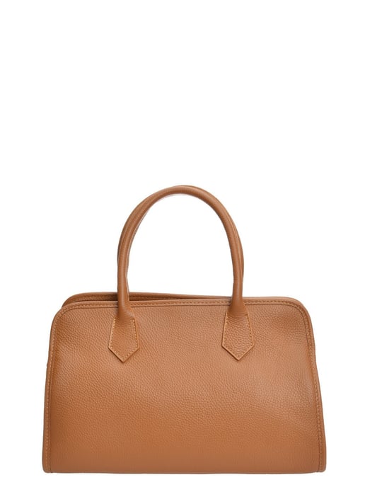 Anna Luchini Brown Rundleer Tas - Image 1