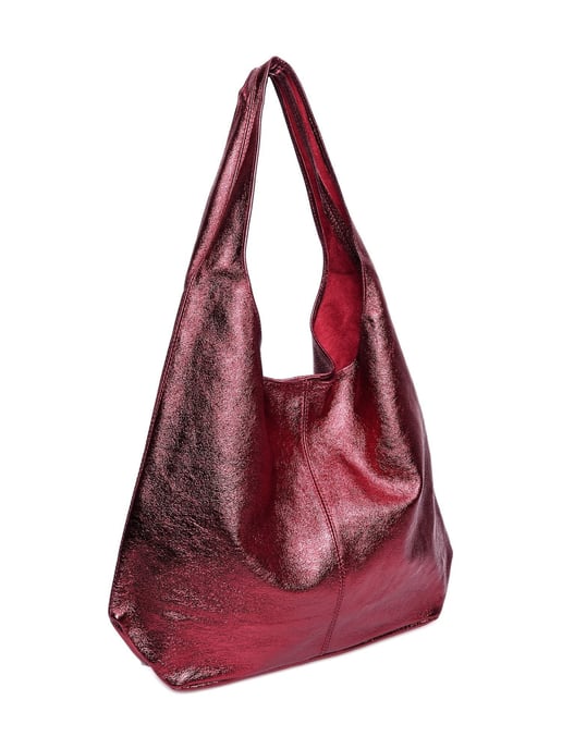 Luisa Vannini Rood Rundleer Tas - Image 2