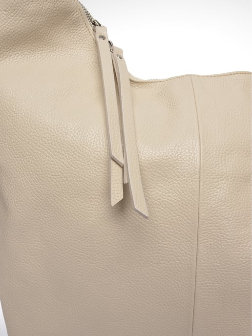 Isabella Rhea Beige Rundleer Tas - Image 3