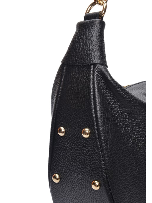Isabella Rhea Zwart Rundleer Tas - Image 3