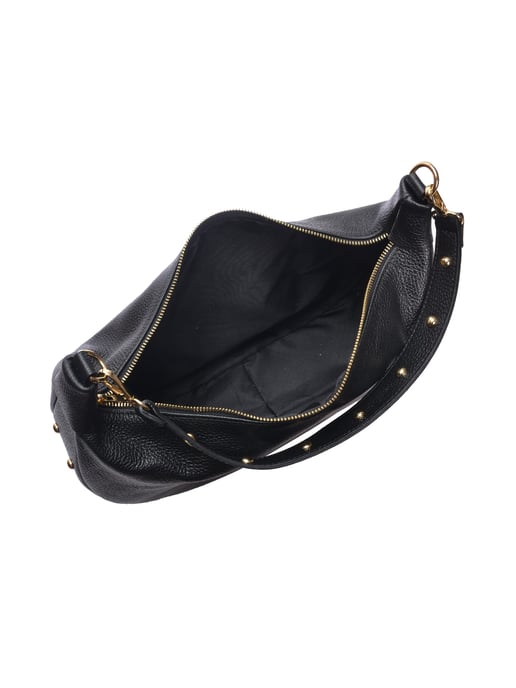 Isabella Rhea Zwart Rundleer Tas - Image 4