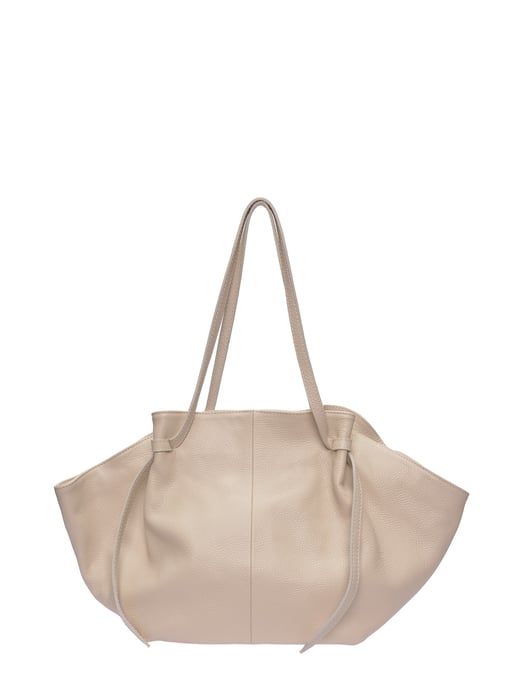 Roberta M Beige Rundleer Tas - Image 1