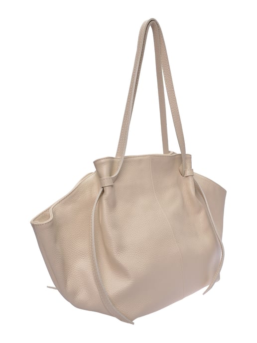 Roberta M Beige Rundleer Tas - Image 2