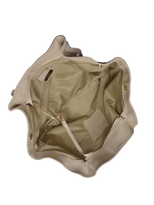Roberta M Beige Rundleer Tas - Image 4