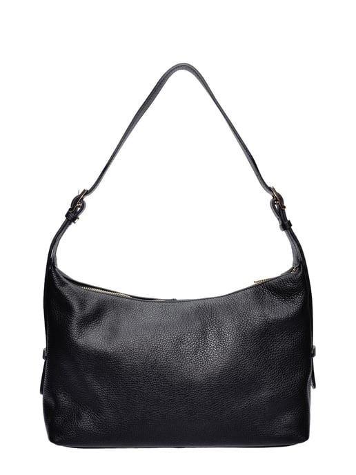 Isabella Rhea Zwart Rundleer Tas - Image 1