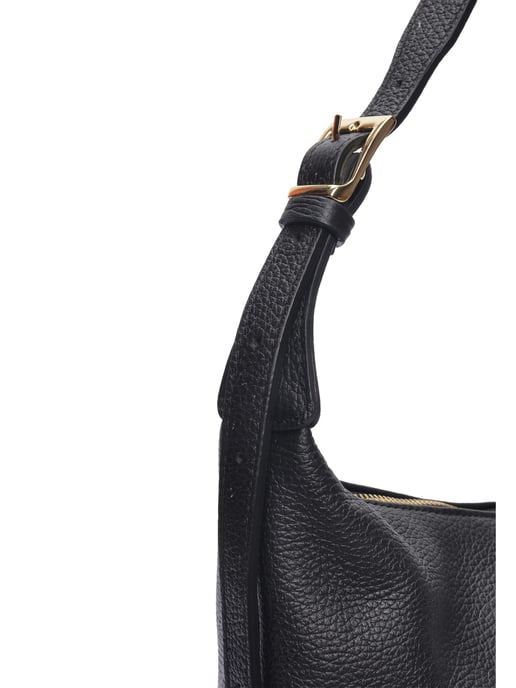 Isabella Rhea Zwart Rundleer Tas - Image 3