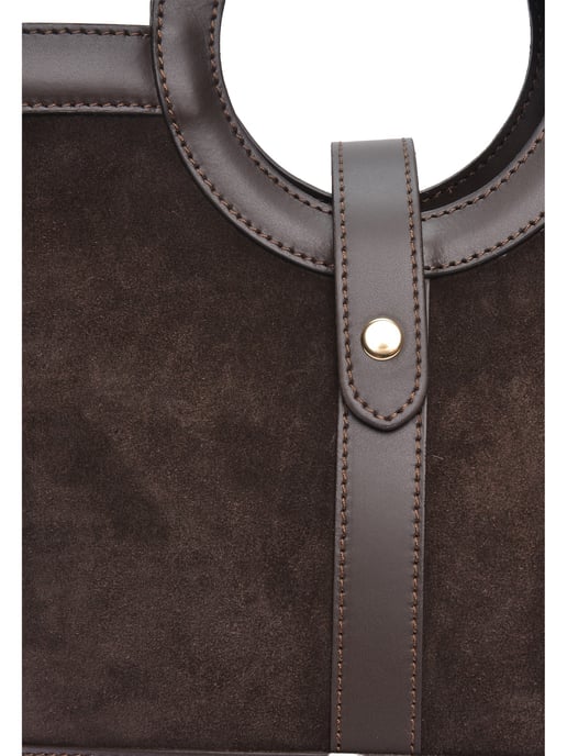 Anna Luchini Maroon Leather Bag - Image 3