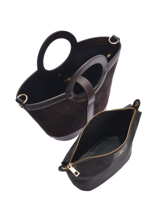 Anna Luchini Maroon Leather Bag - Image 4