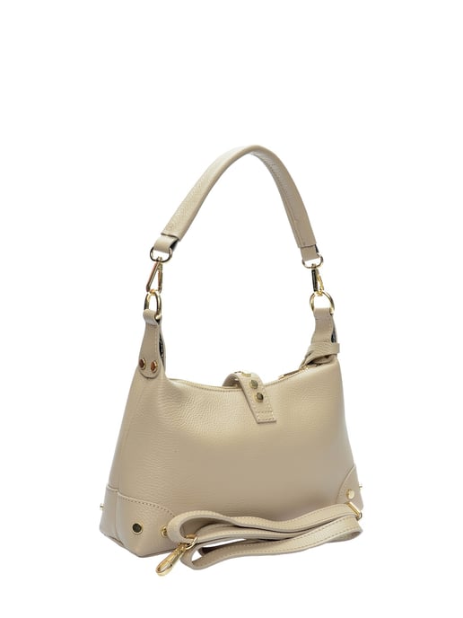 Anna Luchini Beige Rundleer Tas - Image 2