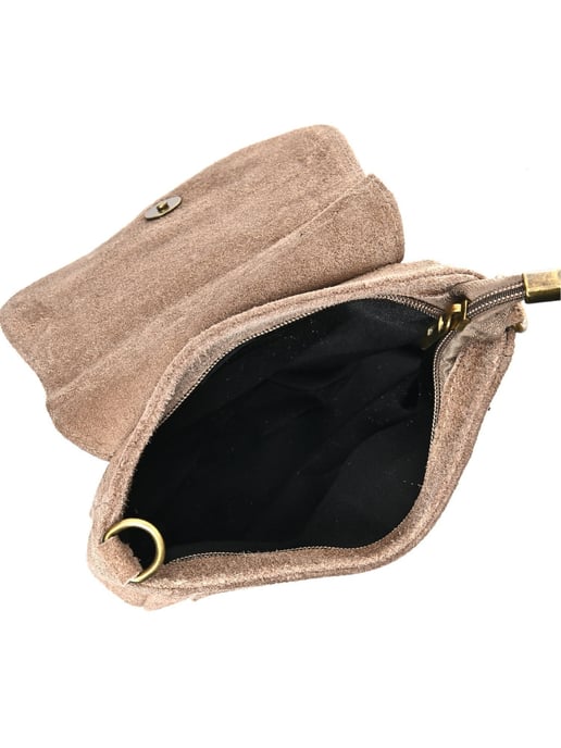 Anna Luchini Beige Rundleer Tas - Image 4