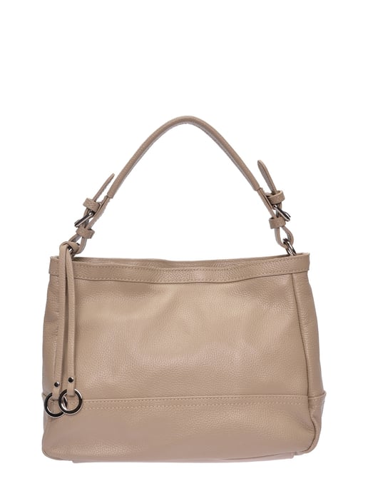 Roberta M Beige Rundleer Tas - Image 1