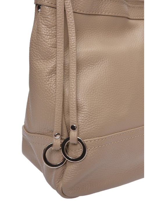 Roberta M Beige Rundleer Tas - Image 3