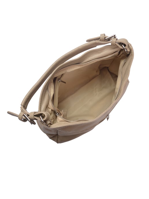 Roberta M Beige Rundleer Tas - Image 4