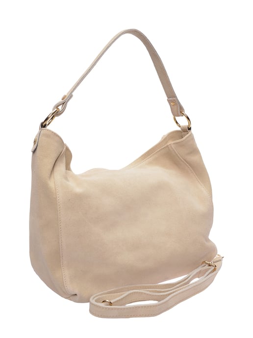 Isabella Rhea Beige Rundleer Tas - Image 2