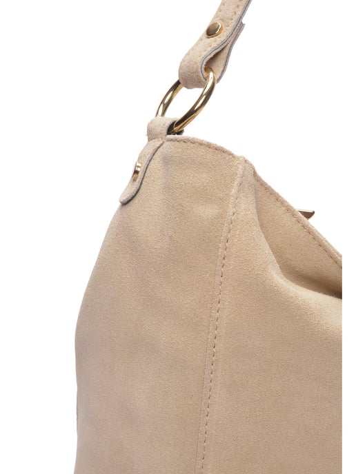 Isabella Rhea Beige Rundleer Tas - Image 3
