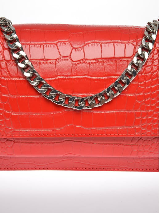 Luisa Vannini Rood Rundleer Tas - Image 3