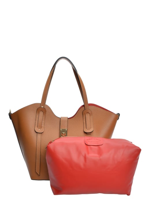 Isabella Rhea Brown Rundleer Tas - Image 3
