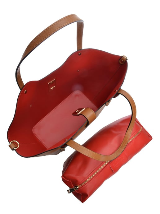 Isabella Rhea Brown Rundleer Tas - Image 4