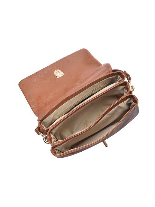 Isabella Rhea Brown Rundleer Tas - Image 4