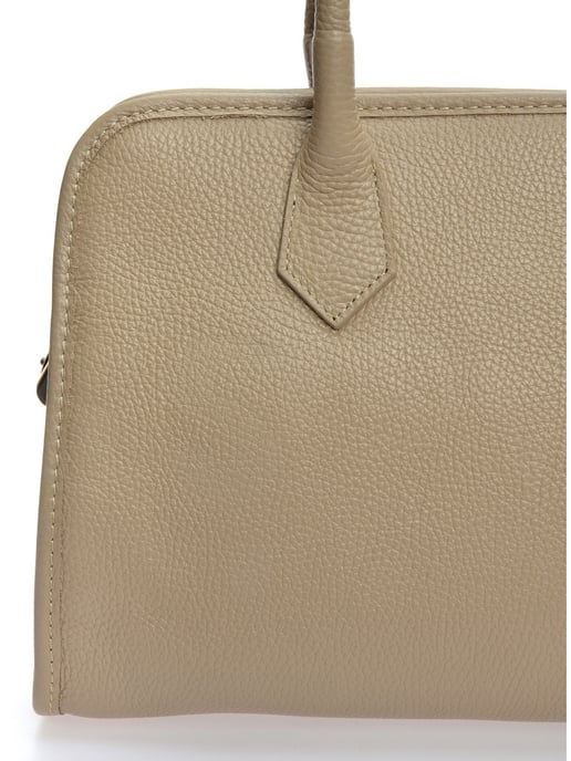 Anna Luchini Beige Rundleer Tas - Image 3