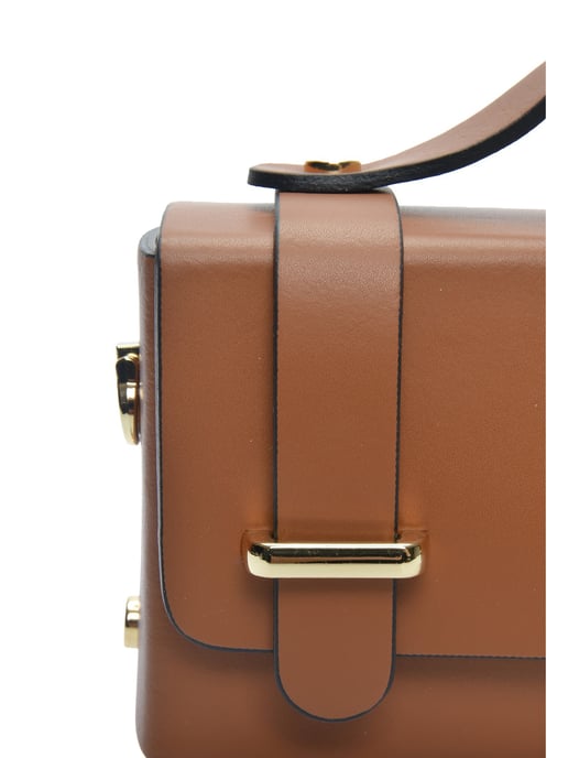 Isabella Rhea Brown Rundleer Tas - Image 3