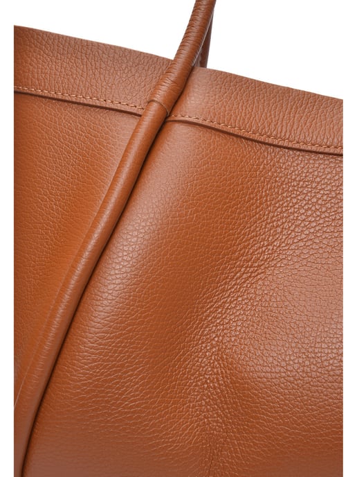 Luisa Vannini Brown Rundleer Tas - Image 3