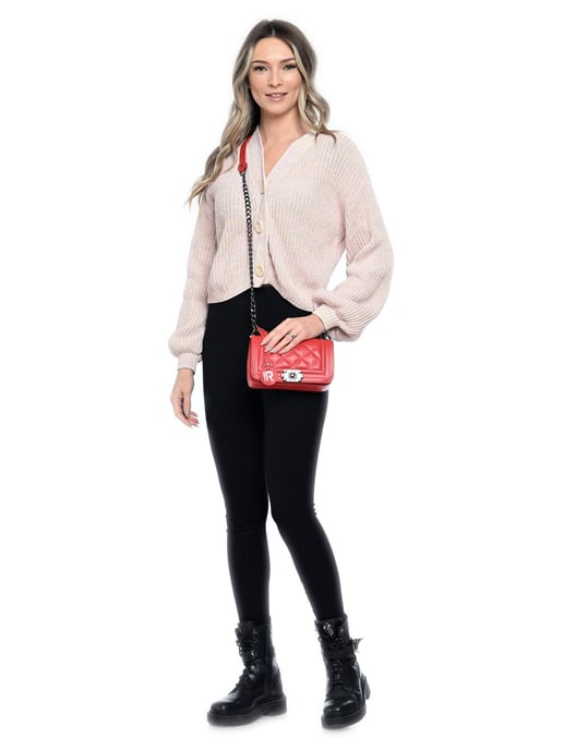 Isabella Rhea Rood Rundleer Tas - Image 5