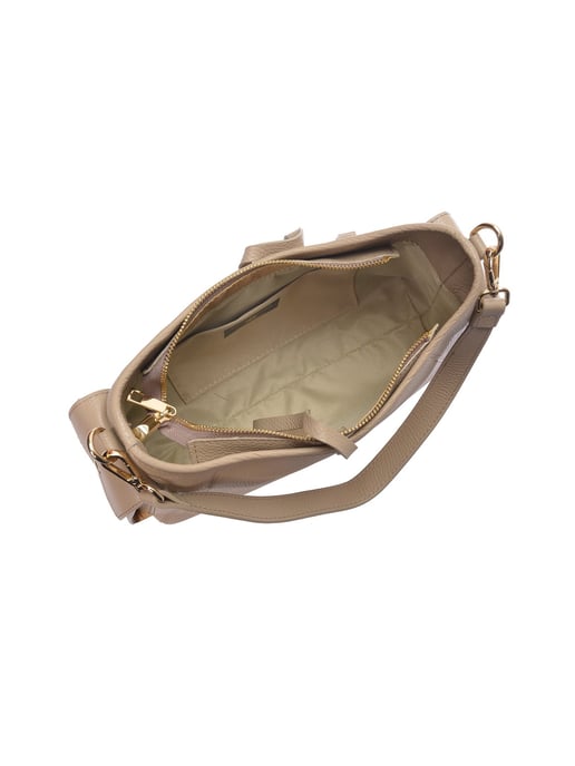 Anna Luchini Beige Rundleer Tas - Image 4