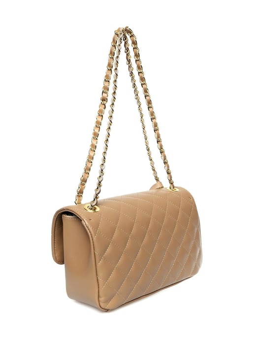 Isabella Rhea Beige Rundleer Tas - Image 2