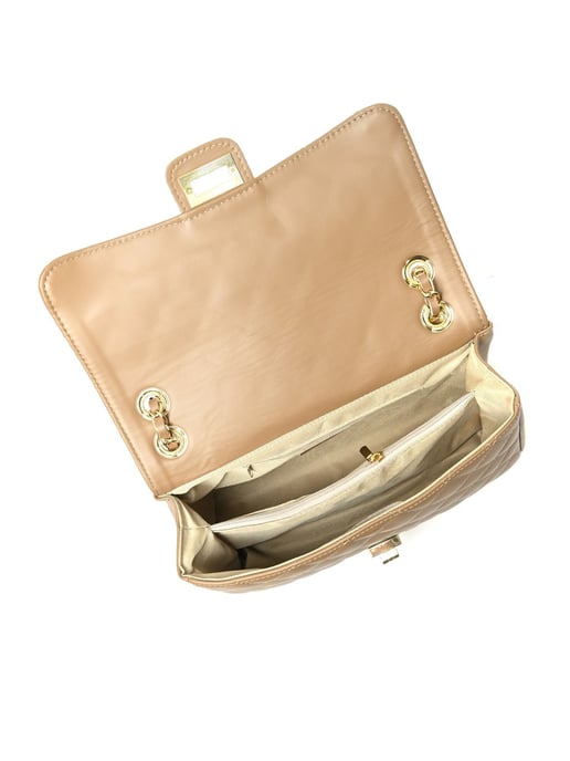 Isabella Rhea Beige Rundleer Tas - Image 4