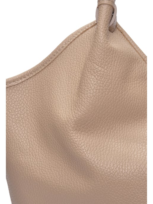 Isabella Rhea Beige Rundleer Tas - Image 3