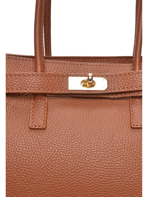 Isabella Rhea Brown Rundleer Tas - Image 3
