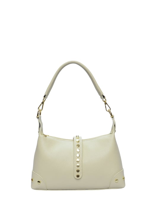 Anna Luchini Beige Rundleer Tas - Image 1