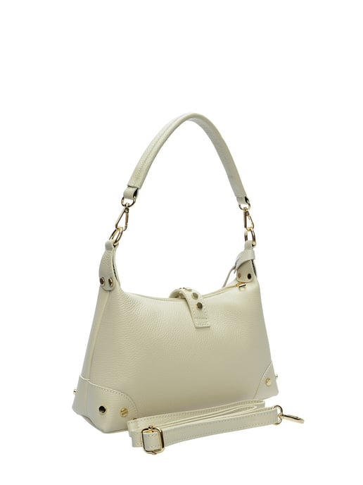 Anna Luchini Beige Rundleer Tas - Image 2