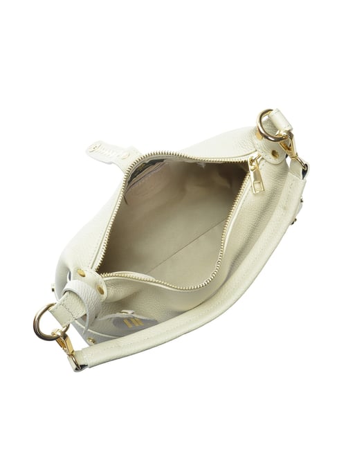 Anna Luchini Beige Rundleer Tas - Image 4