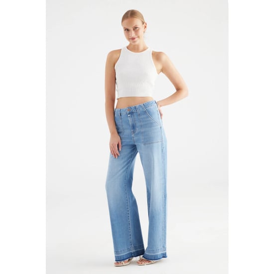 C.O.J. Denim High waist wide leg fancy bottom - Image 2