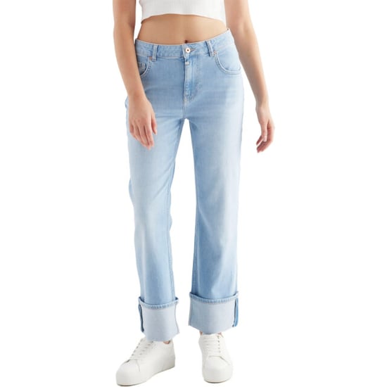 C.O.J. Denim Mid waist straight light blue - Image 2