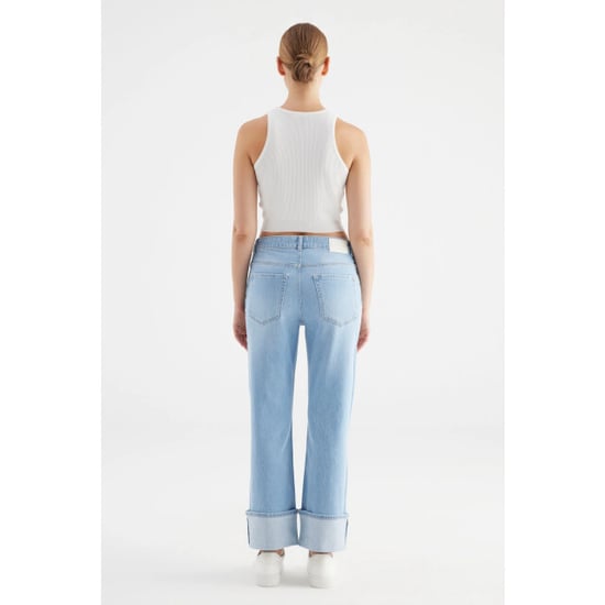 C.O.J. Denim Mid waist straight light blue - Image 3