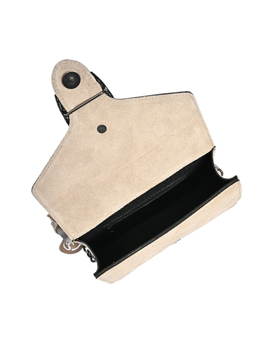 Roberta M Beige Rundleer Tas - Image 4