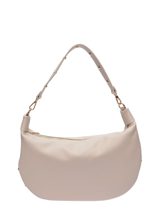 Isabella Rhea Beige Rundleer Tas - Image 1