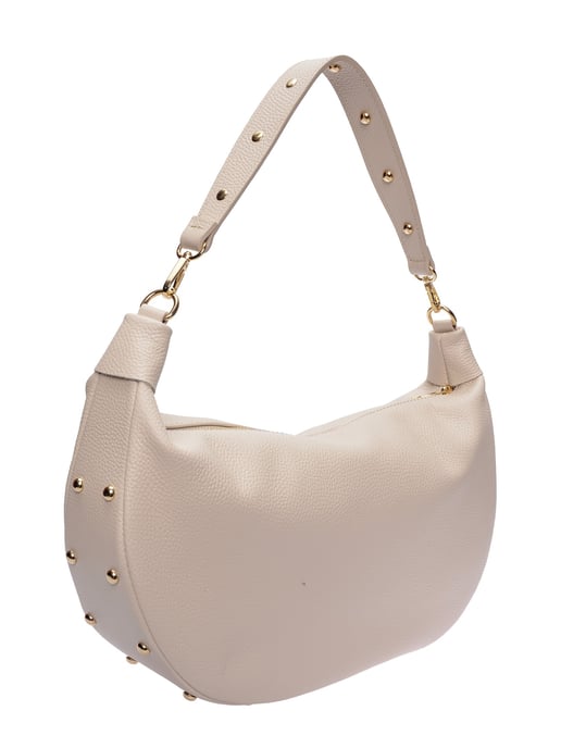 Isabella Rhea Beige Rundleer Tas - Image 2