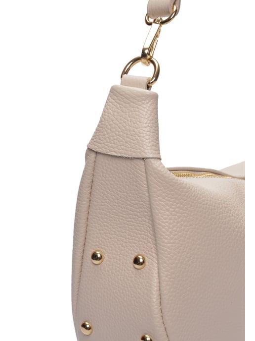 Isabella Rhea Beige Rundleer Tas - Image 3