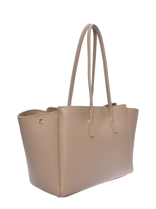 Isabella Rhea Beige Rundleer Tas - Image 2